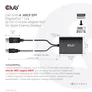 Club 3D DisplayPort Adapter zu DVI-D Dual Link HDCP off aktiv St./B. schwarz