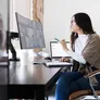 Ergotron HX Monitorarm Tischhalterung Schwarz