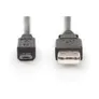 DIGITUS USB 2.0 Anschlusskabel 1,8m Typ A -micro  B St/St, schwarz
