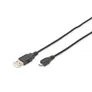 DIGITUS USB 2.0 Anschlusskabel 1,8m Typ A -micro  B St/St, schwarz