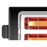Bosch TAT3P423DE Kompakt Toaster, DesignLine, Edelstahl schwarz