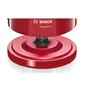 Bosch TWK3A014 Wasserkocher, CompactClass, kabellos 1,7 l, 2.400W, rot