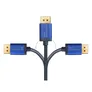 Good Connections DP/MiniDP 1.4 Anschlusskabel 8K UHD-2 / 4K UHD Alu blau 1m