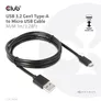 Club 3D USB 3.2 Typ-A auf micro USB Kabel 1m St./St. schwarz