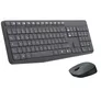 Logitech MK235 Combo Grau, Kabellose Maus-Tastaturkombination, Bluetooth, 2,4-GHz-Technologie