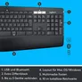 Logitech MK850 Performance DE - Ergonomische Kabellose Maus-Tastaturkombination