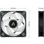 ARCTIC Gehäuselüfter P12 PWM PST A-RGB 0dB schwarz, 120 mm, 4-pin