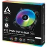 ARCTIC Gehäuselüfter P12 PWM PST A-RGB 0dB schwarz, 120 mm, 4-pin