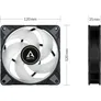 ARCTIC Gehäuselüfter P12 PWM PST A-RGB 0dB schwarz 3er-Pack, 120 mm, 4-pin