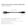 Club 3D USB 3.2 Gen1 Typ-C auf Micro USB Kabel 1m St./St. schwarz
