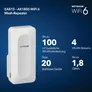 Netgear AX1800 4-Stream WiFi 6 Mesh Extender (EAX15)