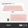 Logitech K380 für Mac Kabellose Tastatur Rose