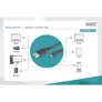 DIGITUS USB 3.0 Anschlusskabel 1,0m Typ-C zu A Super Speed St./St. schwarz