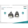 DIGITUS USB 2.0 Anschlusskabel, Typ A - B St/St, 3.0m, schwarz