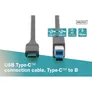 DIGITUS USB Typ-C Verbindungskabel, Typ C auf B St/St, 1,0 m, schwarz