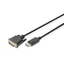 DIGITUS DisplayPort Adapterkabel, DisplayPort -DVI-D, 3,0m, schwarz