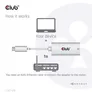 Club 3D USB 3.2 Gen2 Typ-C auf Gigabit Ethernet LAN Adapter 0,2m schwarz