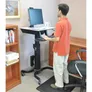 Ergotron WorkFit-C Single LD mobiler Steh-Sitz Arbeitsplatz bis 30" TFT