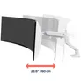 ERGOTRON HX Monitor Arm/patentierter CF-Tech. weiß bis 19,1Kg/1000R Krümmung