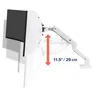 ERGOTRON HX Monitor Arm/patentierter CF-Tech. weiß bis 19,1Kg/1000R Krümmung