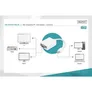 DIGITUS DB-340407-001-W DisplayPort Adapterkabel, mini DP - HD15 St/Bu, 0.15m