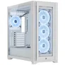 Corsair iCUE 5000X RGB QL Edition Mid-Tower ATX Gaming Gehäuse weiß