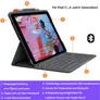 Logitech Slim Folio Hülle und Tastatur für Apple iPad 10,2" (2021 - 2019)