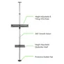 Techly Boden-/Decken TV-Halter für 37-70" TV