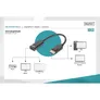 DIGITUS DisplayPort Adapter/Konverter, DP-HDMI Typ A St/Bu, 0.15m