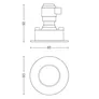 Philips Hue White Amb. Adore Deckenspots rund 1 flg. silber