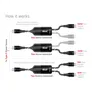 Club 3D USB-Typ-C Y-Ladekabel auf 2x USB-Typ-C max. 100W 1,8m St./St.