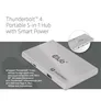 Club 3D Thunderbolt™ 4 portabler 5-in-1 Hub mit Smart Power