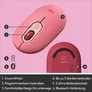 Logitech POP Kabellose Maus Heartbreaker-Rose