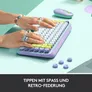 Logitech POP Mechanische Kabellose Tastatur Daydream-Mint