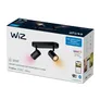 WiZ IMAGEO Spots Deckenleuchte Tunable White & Color 2x5W Schwarz Einzelpack