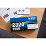 Brother TN-2320TWIN Original Toner Schwarz für ca. 2.600 Seiten (2 Stück)