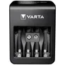 VARTA LCD Plug Charger + inkl. 4x Akku Mignon AA (2100 mAh) Universal Ladegerät