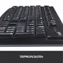 Logitech K120 Kabelgebundene Tastatur US Layout Schwarz