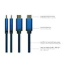 Good Connections Adapterkabel Smartflex USB-C zu HDMI 2.0b 4K UHD 60Hz 3m blau