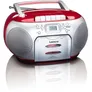 Lenco SCD-420RD CD-Radio mit Kassette, Rot