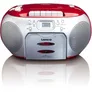 Lenco SCD-420RD CD-Radio mit Kassette, Rot