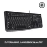 Logitech K120 Kabelgebundene Tastatur tschechisches Layout Schwarz 920-002641