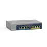 NETGEAR 8-Port Ultra60 PoE Multi-Gigabit Ethernet Unmanaged Network Switch (MS108UP): mit 4 PoE++ und 4 PoE+bei 230 W, Desktop- oder Wandbefestigung und Service über die gesamte Nutzungsdauer