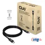 Club 3D USB 4 2x2 Typ-C Kabel USB-IF 4K60Hz PD 240W St./St. 2m schwarz CAC-1575