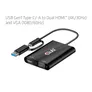 Club 3D USB 3.2 Splitter Type-C/-A zu Dual HDMI (4K/30Hz) + VGA CSV-1611