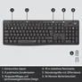 Logitech MK295 Silent Kabellose Maus-Tastaturkombination UK englisch
