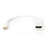 DIGITUS DisplayPort Adapter/Konverter,mini DP-HDMI Typ A St/Bu, 0.15m