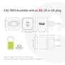 Club 3D Reise Ladegerät PPS 45W GAN, Power Delivery (PD) 3.0 CAC-1909EU