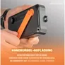4smarts Solar Powerbank Prepper 12000mAh schwarz/ orange 456633