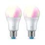 WiZ 60W E27 Standardform Tunable White & Color Doppelpack Testsieger StiWa 01/24